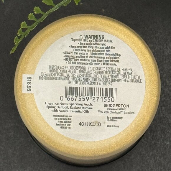BBW Bridgerton Collaboration Diamond Of The Season Bath & Body Works Candle - Picture 10 of 10